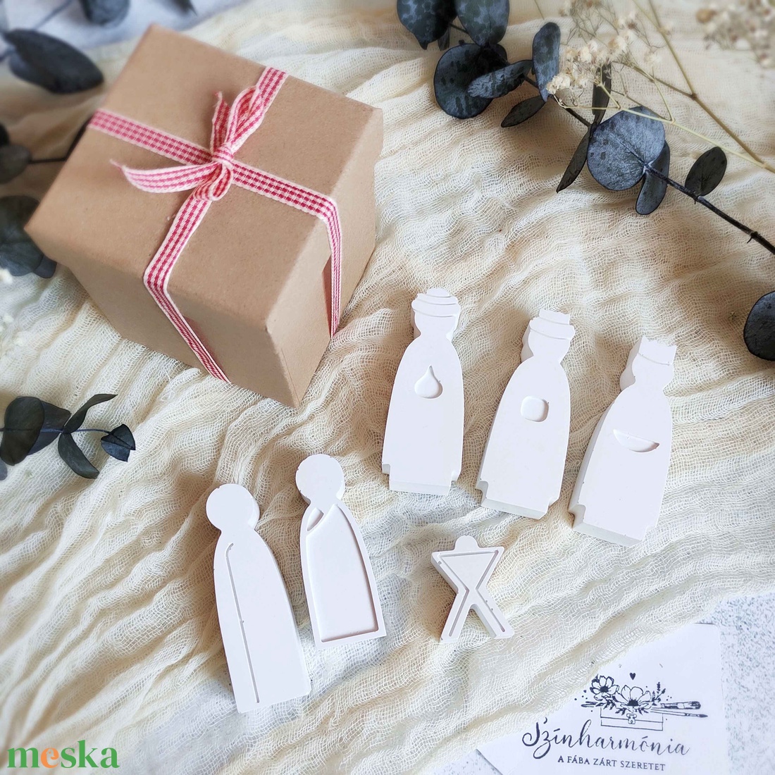 Betlehem - 6 db-os ajándékcsomag - karácsony - karácsonyi lakásdekoráció - karácsonyi falu, házikó - Meska.hu