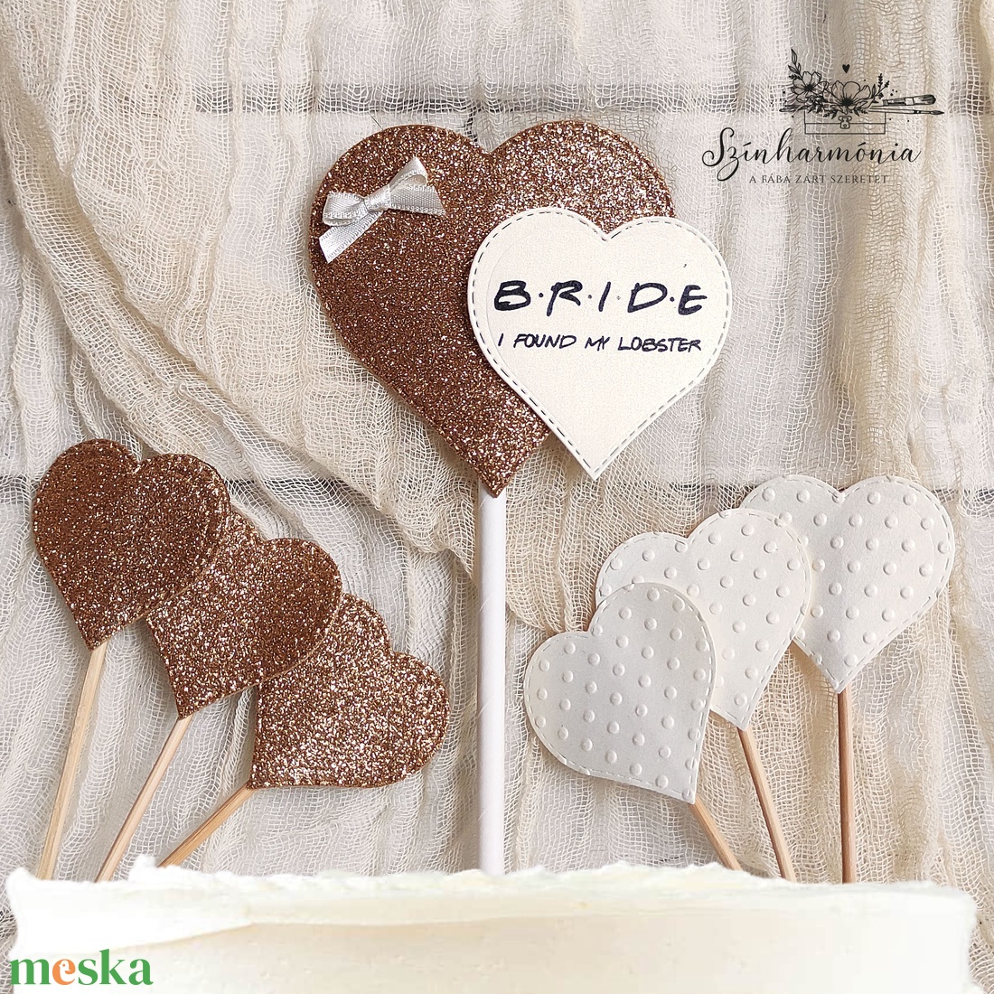 Térhatású tortabeszúró - FRIENDS (lánybúcsú) - otthon & életmód - konyhafelszerelés, tálalás - sütés, főzés - sütidísz - Meska.hu