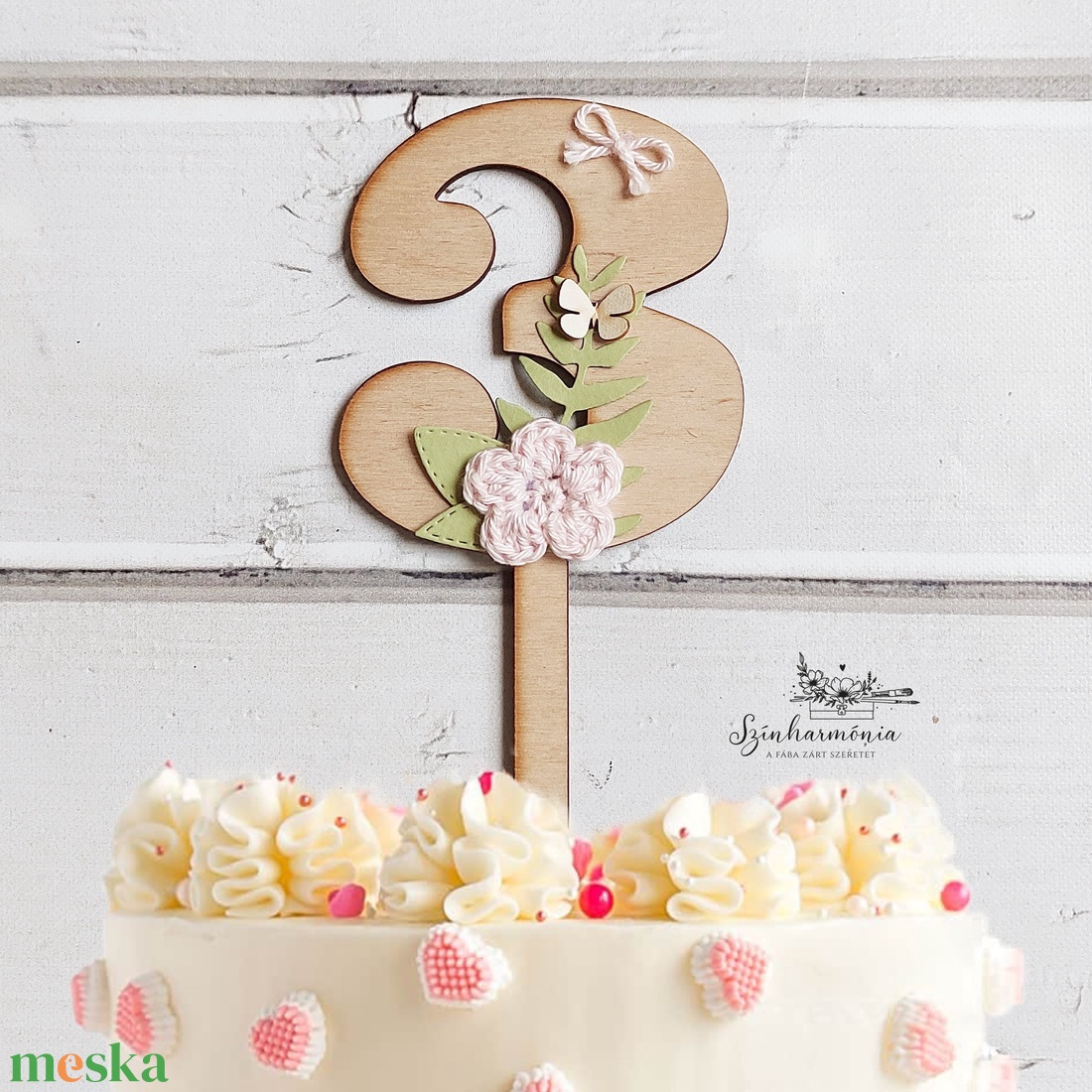 Fa tortabeszúró - Három - otthon & életmód - konyhafelszerelés, tálalás - sütés, főzés - sütidísz - Meska.hu