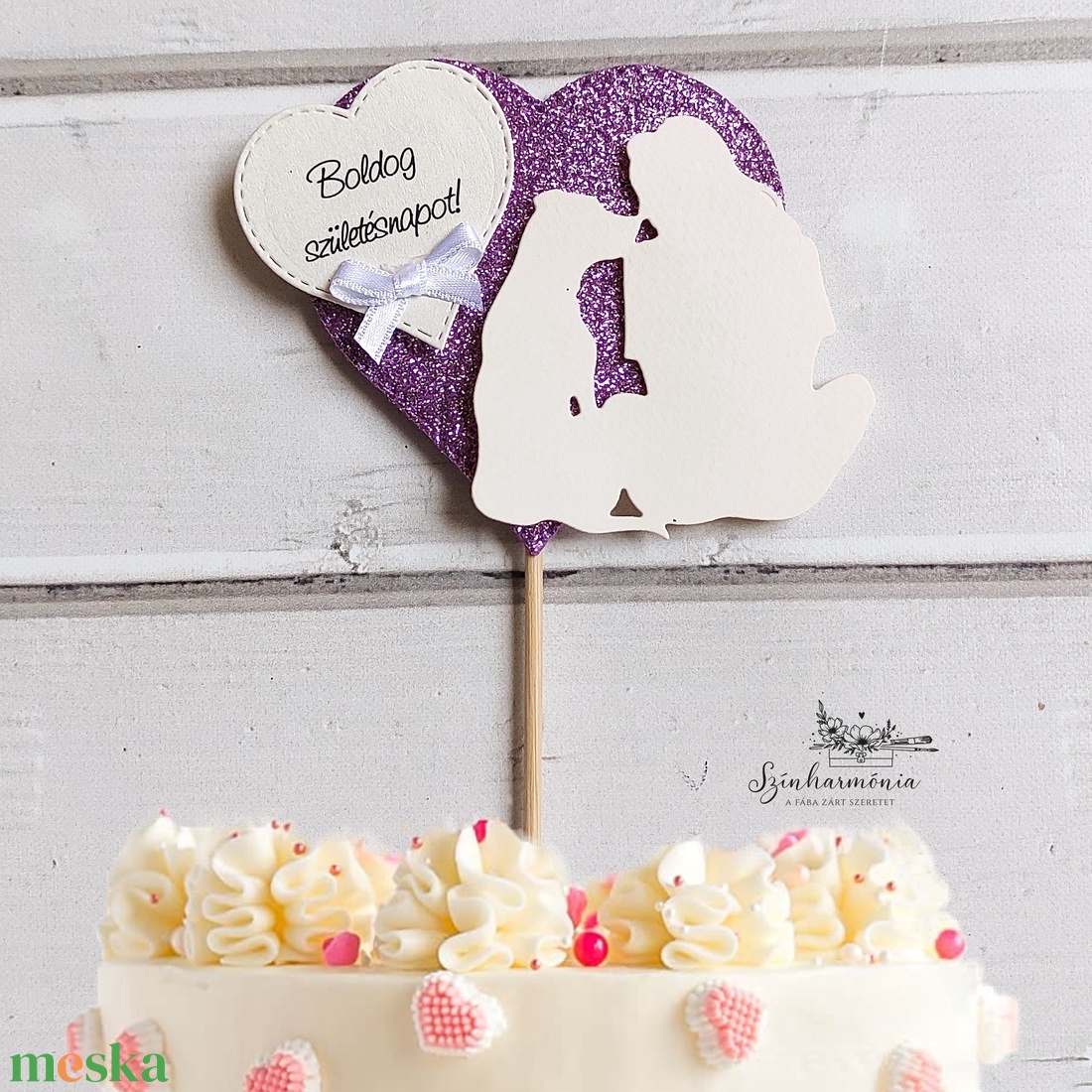 Térhatású tortabeszúró - Hűséges társ - otthon & életmód - konyhafelszerelés, tálalás - sütés, főzés - sütidísz - Meska.hu