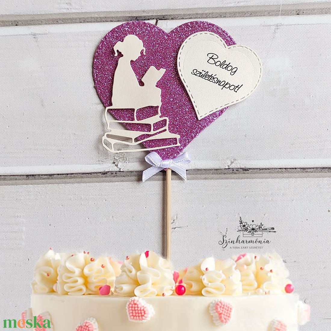 Térhatású tortabeszúró - Olvasás - otthon & életmód - konyhafelszerelés, tálalás - sütés, főzés - sütidísz - Meska.hu