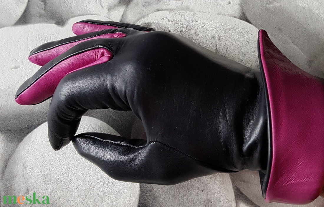 lila mandzsettás - ruha & divat - sál, sapka, kendő - kesztyű - Meska.hu