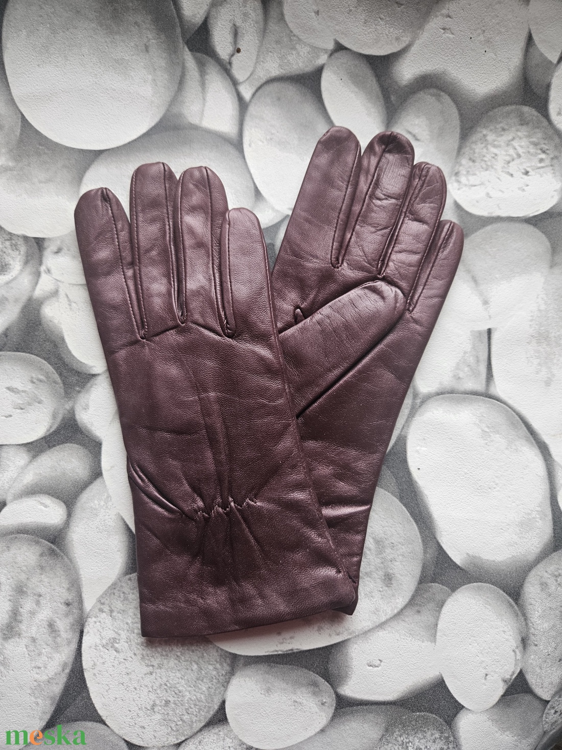 bordó, csillogós - ruha & divat - sál, sapka, kendő - kesztyű - Meska.hu