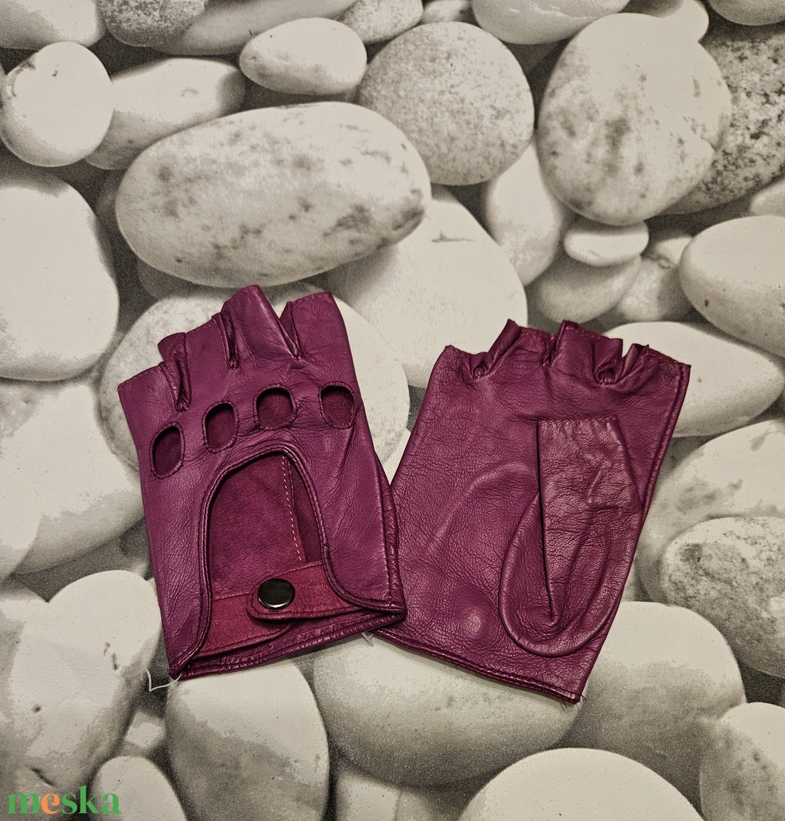 Pink csonkaujjú autós - ruha & divat - sál, sapka, kendő - kesztyű - Meska.hu