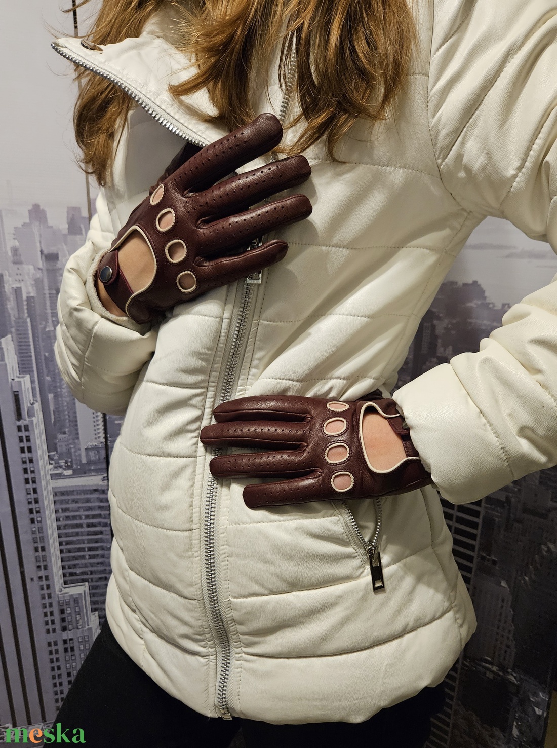 Bordó autós - ruha & divat - sál, sapka, kendő - kesztyű - Meska.hu