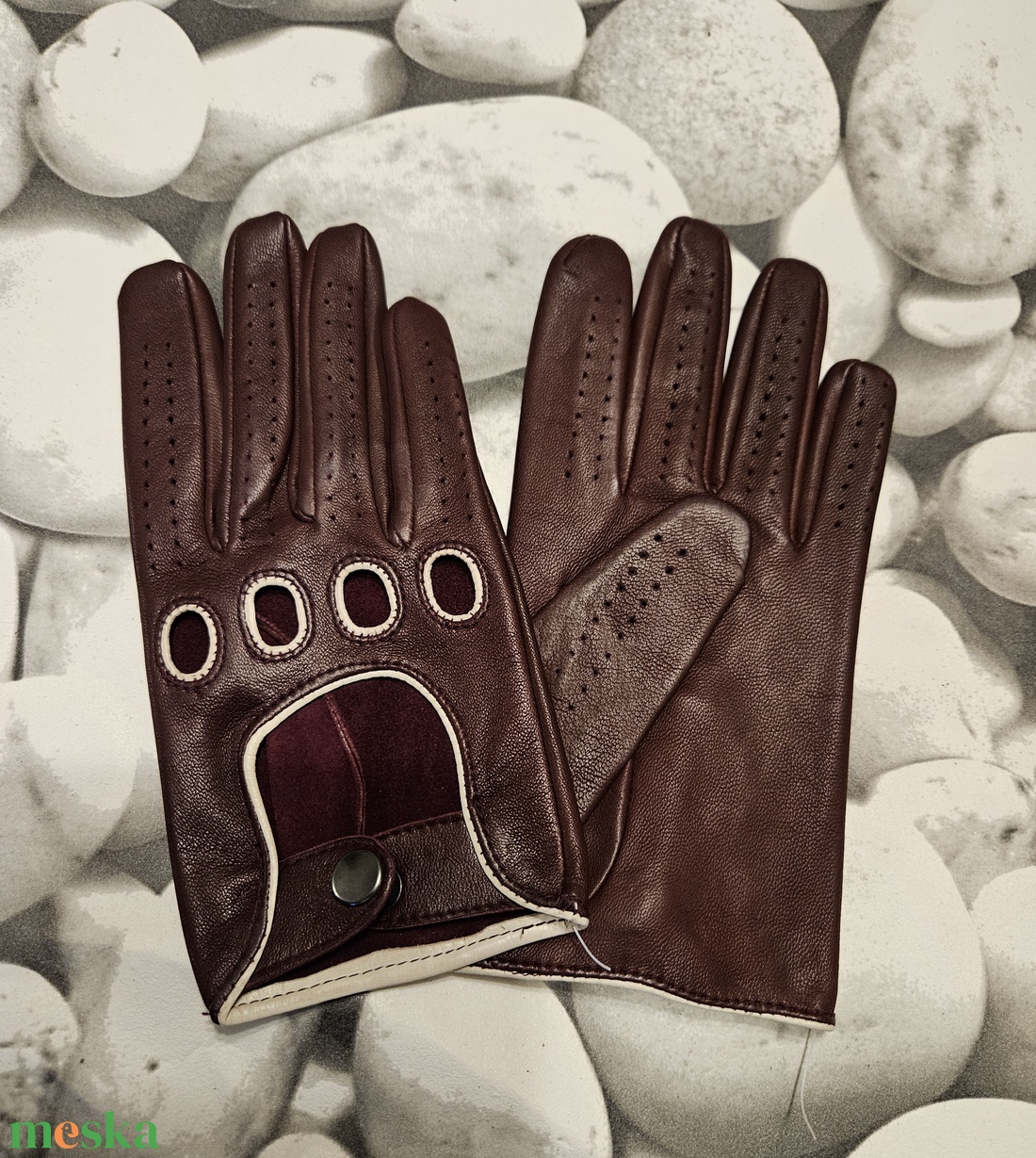 Bordó autós - ruha & divat - sál, sapka, kendő - kesztyű - Meska.hu