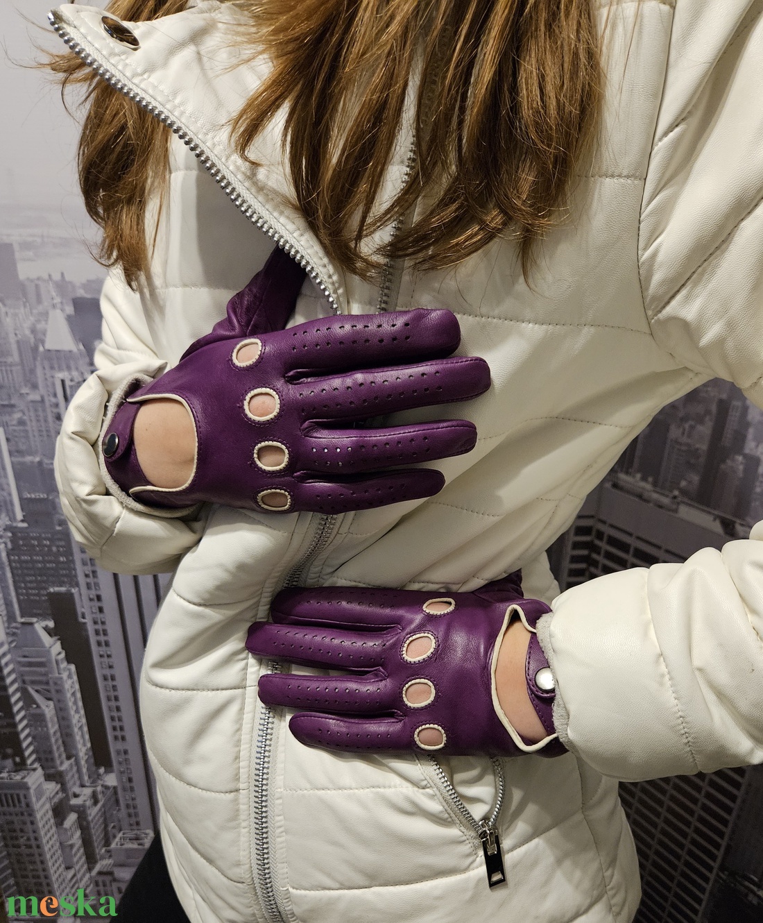 Lila autós - ruha & divat - sál, sapka, kendő - kesztyű - Meska.hu