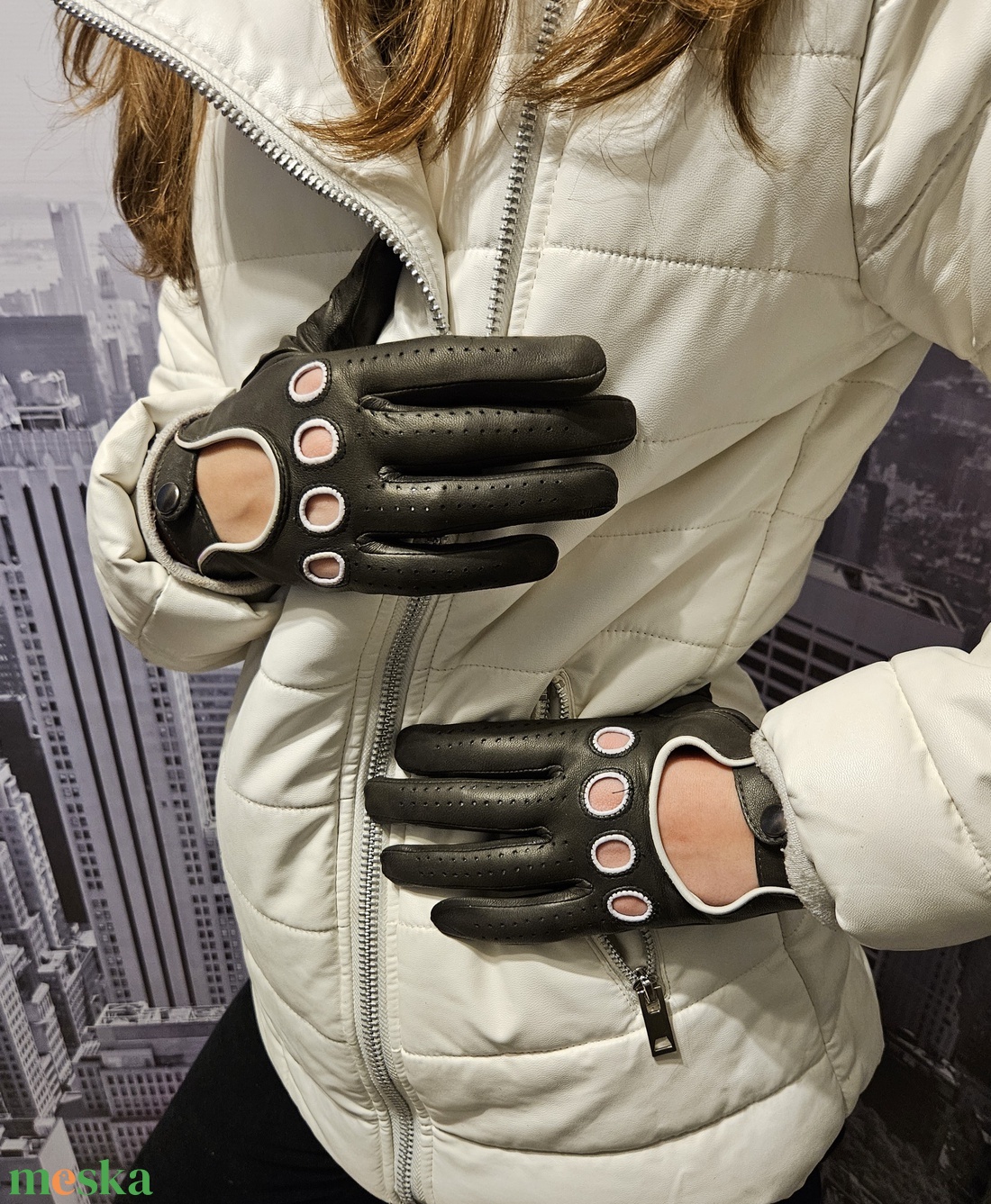 Sötét szürke autós - ruha & divat - sál, sapka, kendő - kesztyű - Meska.hu