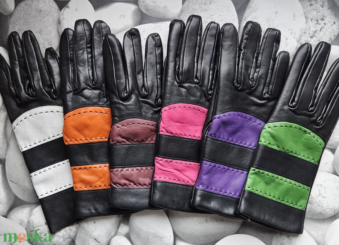 színes betétes - ruha & divat - sál, sapka, kendő - kesztyű - Meska.hu