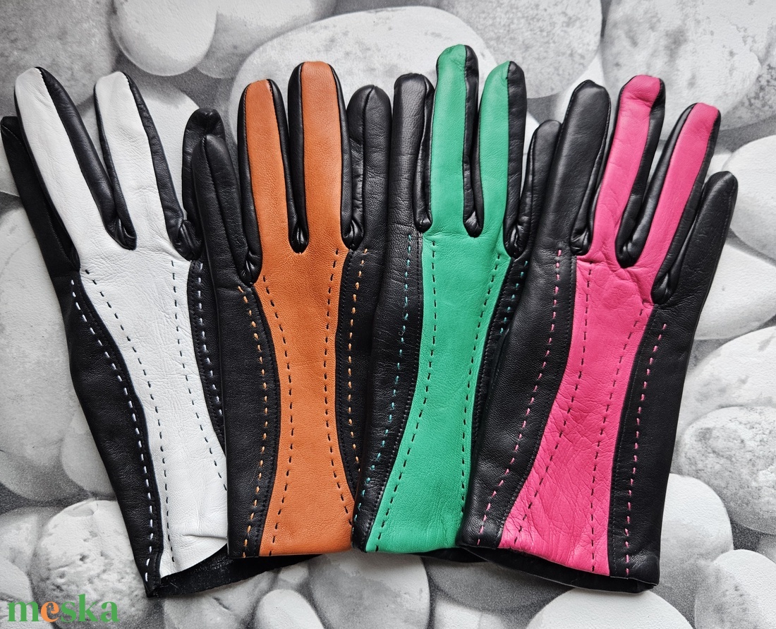 színes betétes - ruha & divat - sál, sapka, kendő - kesztyű - Meska.hu