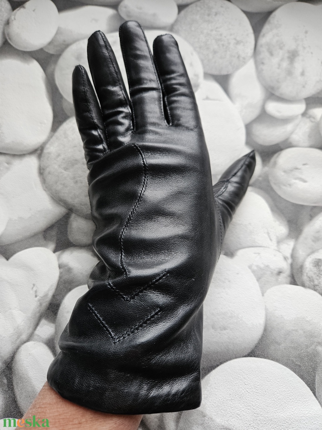 fekete, díszvarrott - ruha & divat - sál, sapka, kendő - kesztyű - Meska.hu