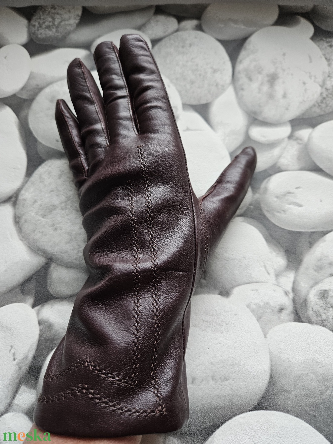 barna díszített - ruha & divat - sál, sapka, kendő - kesztyű - Meska.hu