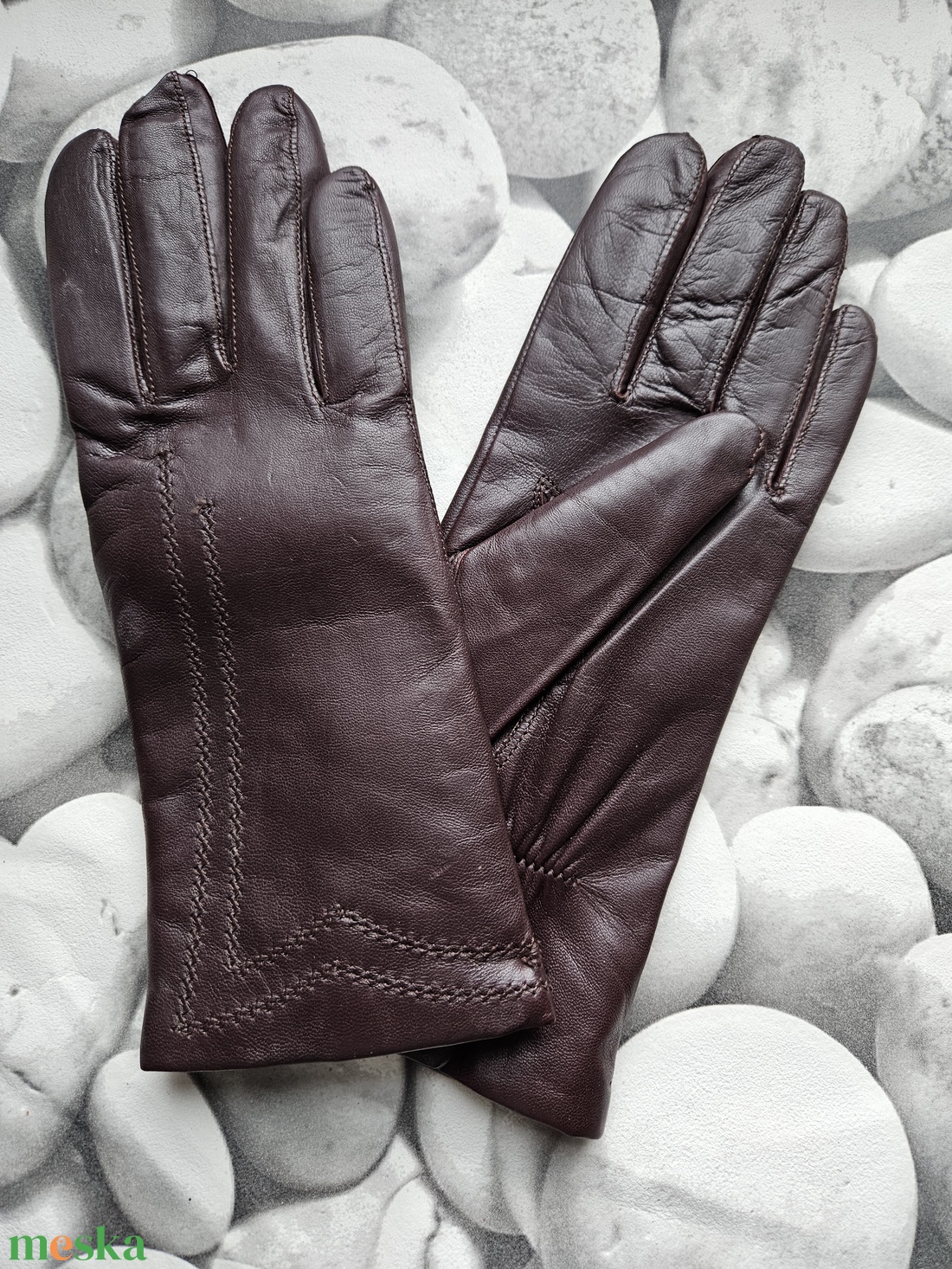 barna díszített - ruha & divat - sál, sapka, kendő - kesztyű - Meska.hu