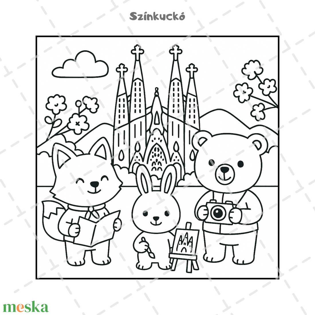 Felnőtt színező stressz ellen. Spanyolkaland színezőfüzet nőknek. - otthon & életmód - papír, írószer - színező - Meska.hu