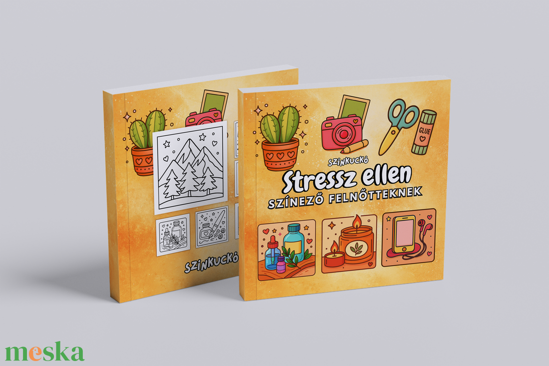 Színezőfüzet felnőtteknek stressz ellen. Kifestő, színező. - otthon & életmód - papír, írószer - színező - Meska.hu