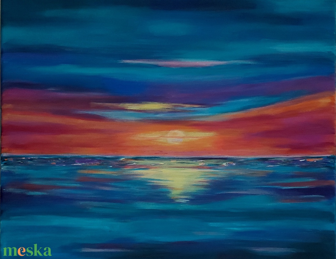 Tájkép - Béke horizontja - művészet - festmény - akril - Meska.hu