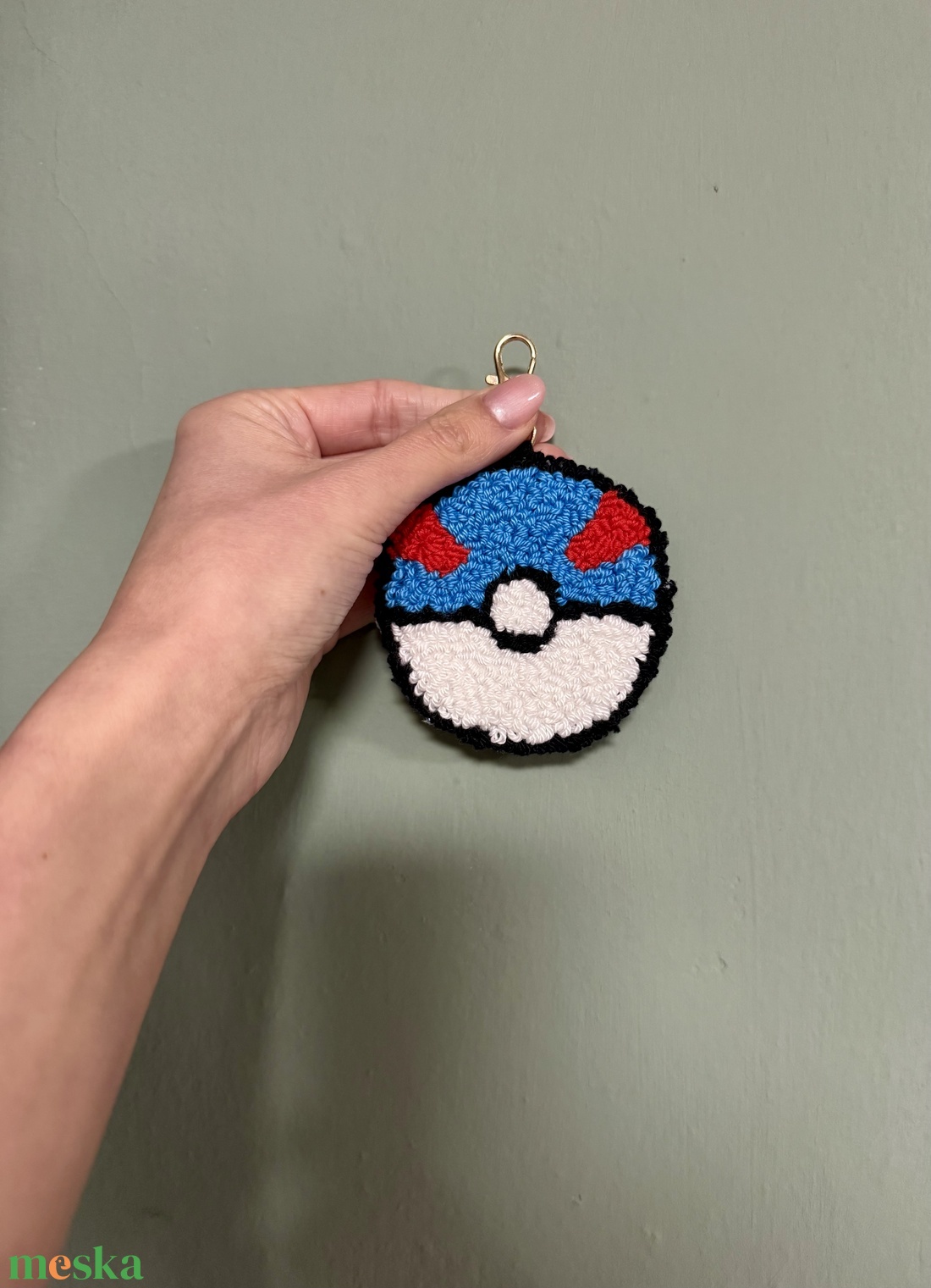 Pokémonos kulcstartó - great ball - táska & tok - kulcstartó & táskadísz - kulcstartó - Meska.hu