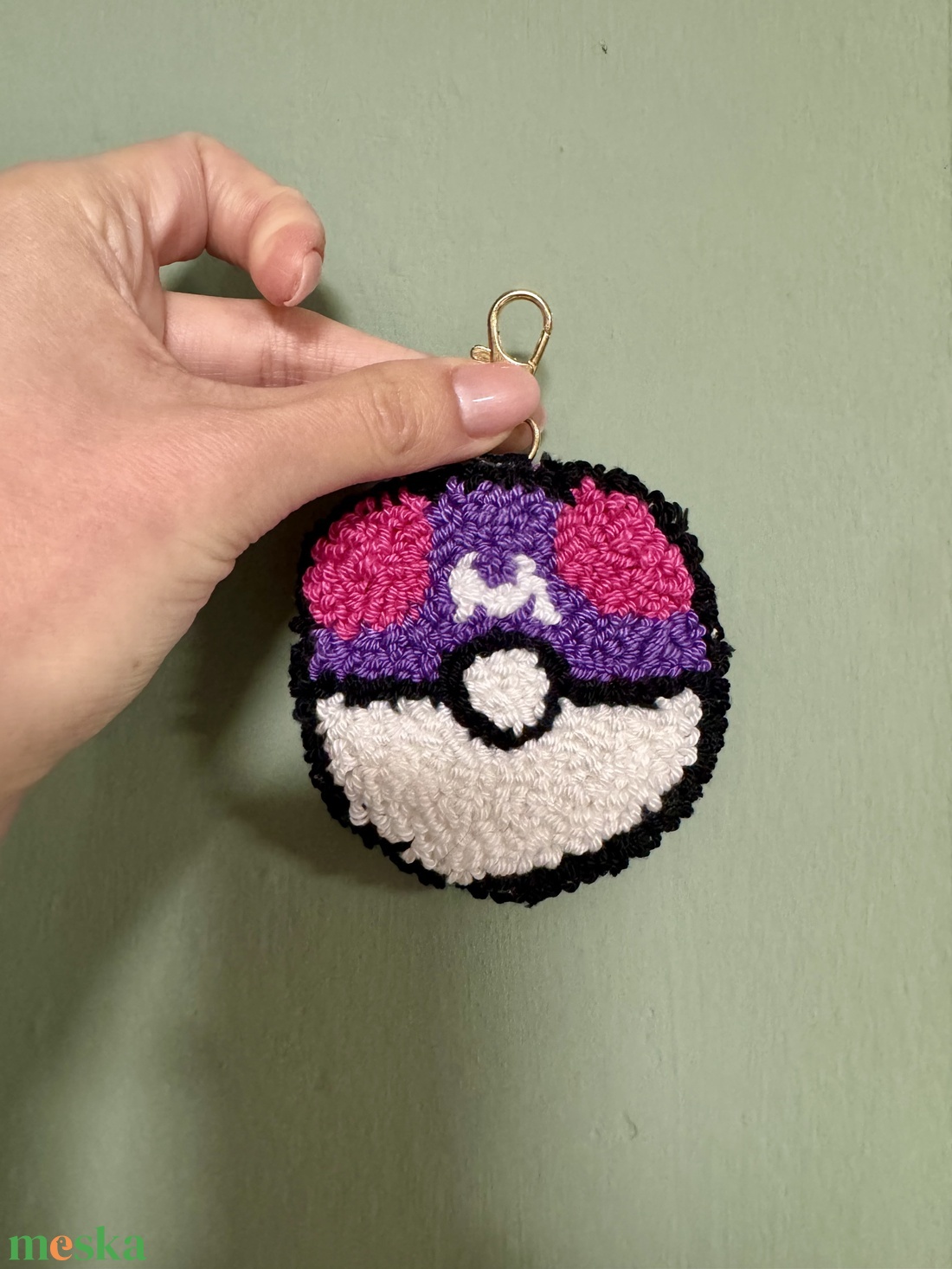 Pokémonos kulcstartó - master ball - táska & tok - kulcstartó & táskadísz - kulcstartó - Meska.hu