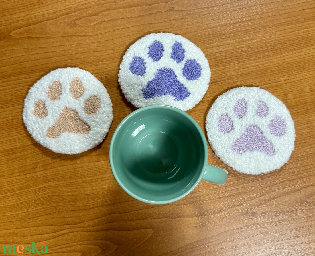 Tappancsos poháralátétek - otthon & életmód - konyhafelszerelés, tálalás - tálalás - tányér- és poháralátét - Meska.hu