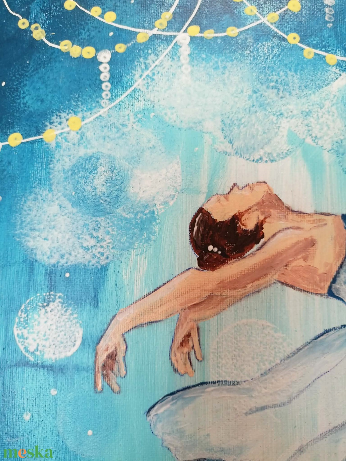 Balerina - művészet - festmény - akril - Meska.hu