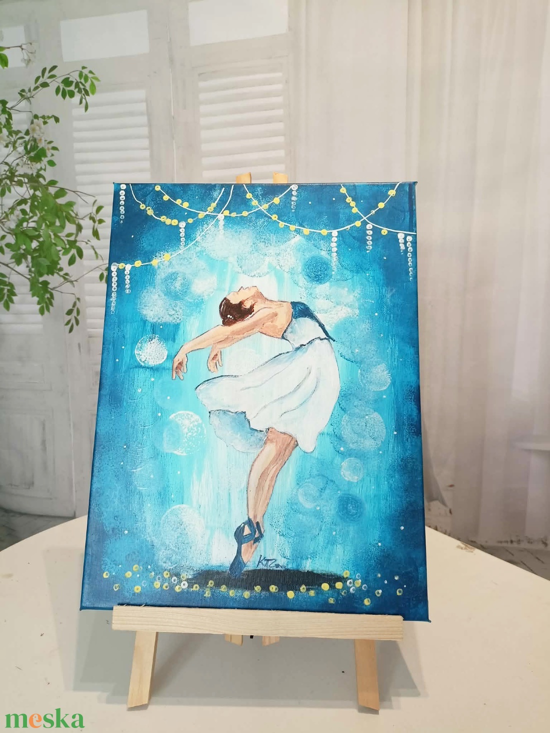 Balerina - művészet - festmény - akril - Meska.hu