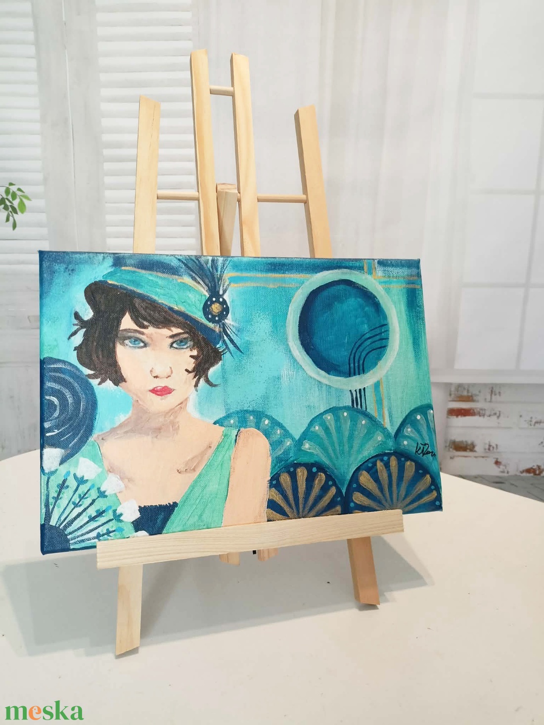 Daisy - művészet - festmény - akril - Meska.hu