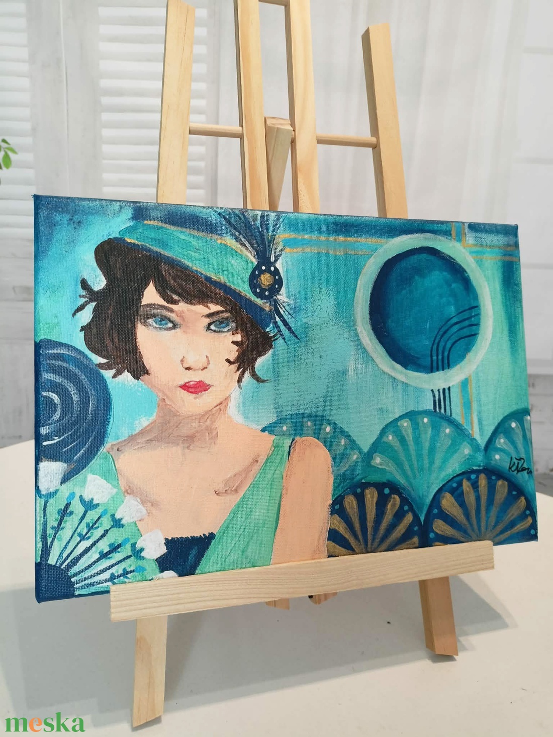 Daisy - művészet - festmény - akril - Meska.hu