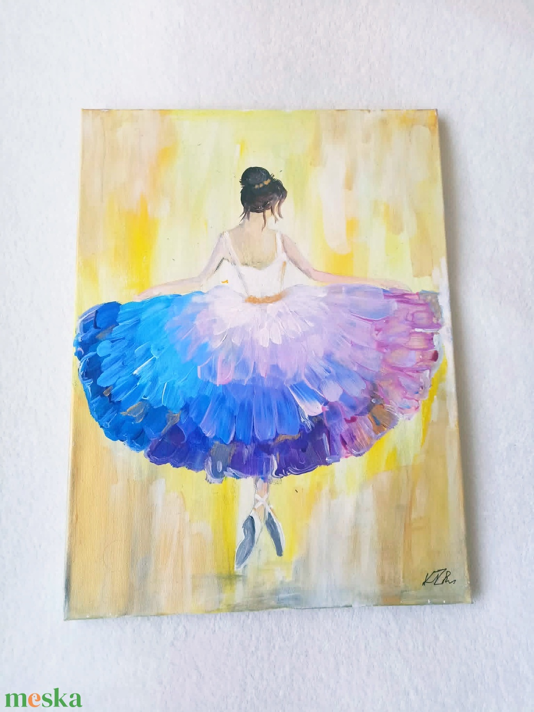 Akril festmény - Balerina - művészet - festmény - akril - Meska.hu