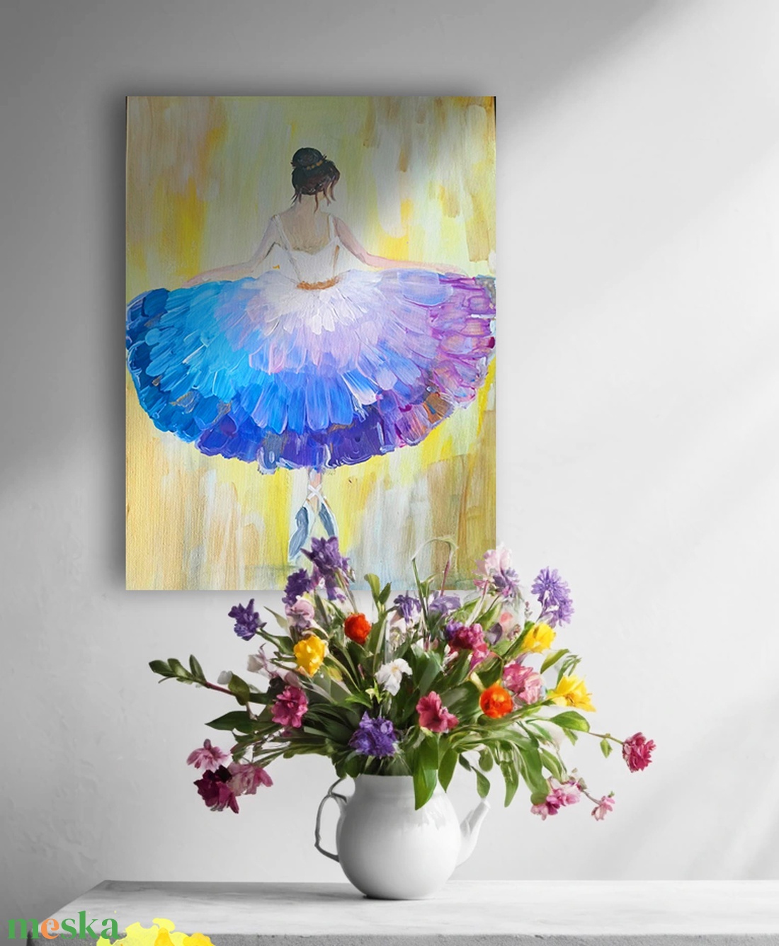 Akril festmény - Balerina - művészet - festmény - akril - Meska.hu