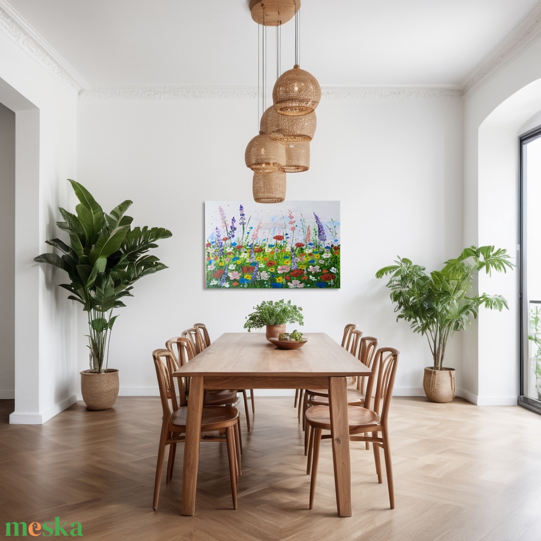 Akril festmény - Vadvirágos rét - művészet - festmény - akril - Meska.hu