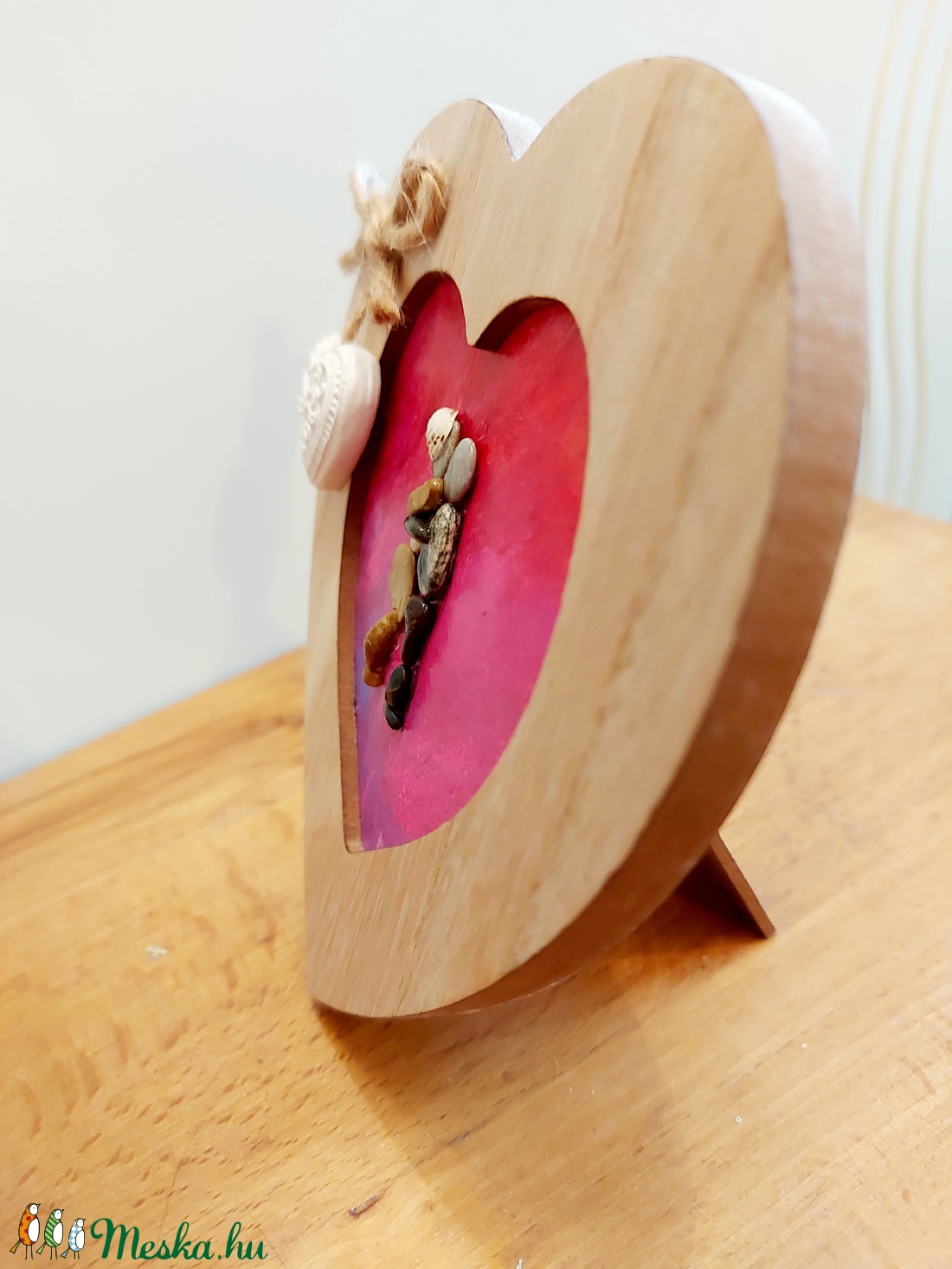 Csókolódzó szerelmes pár kavicskép - otthon & életmód - dekoráció - Meska.hu