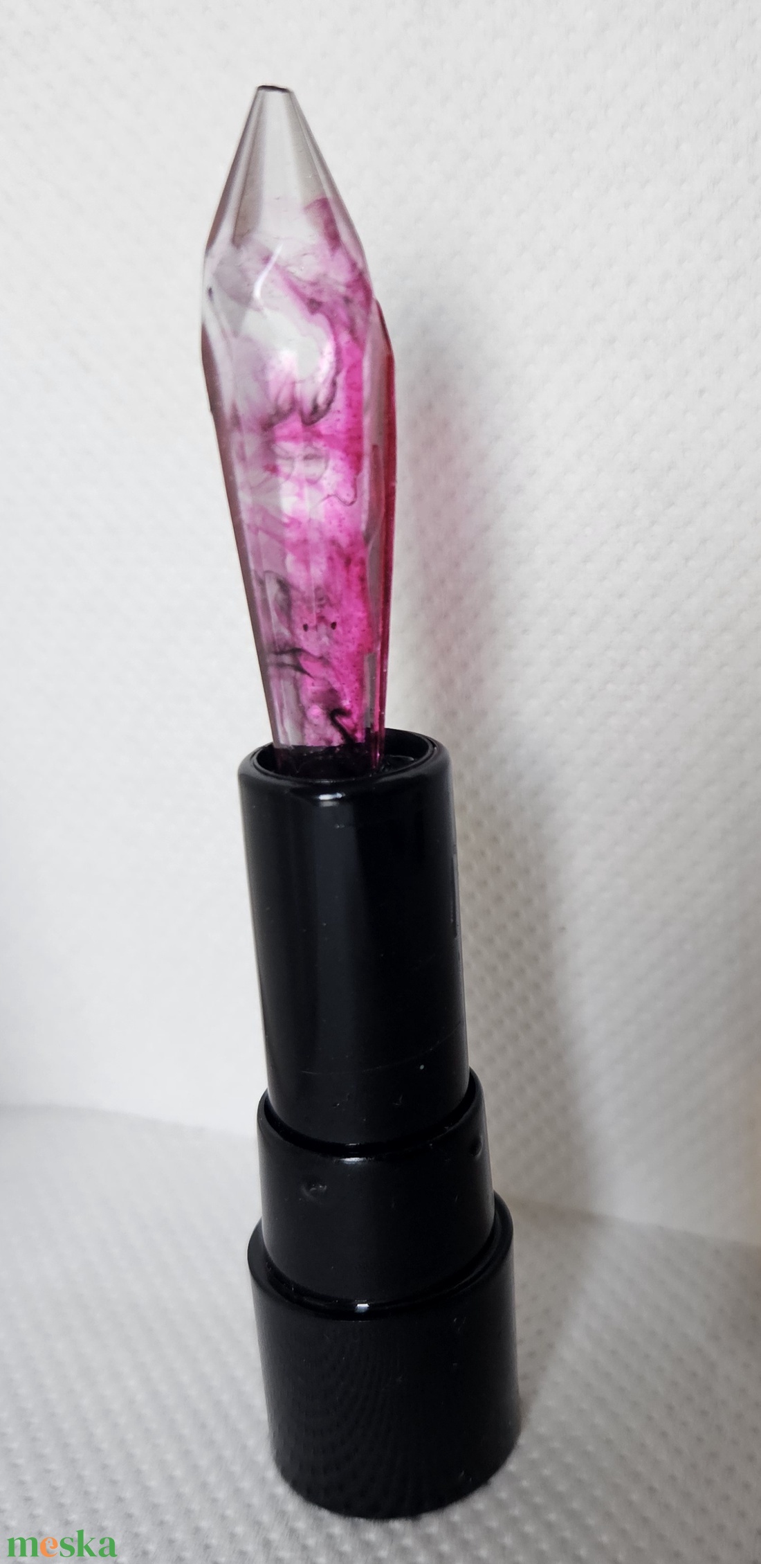 epoxy rúzs gyűrűtartó - ékszer - ékszertartó - ékszertartó állvány - Meska.hu
