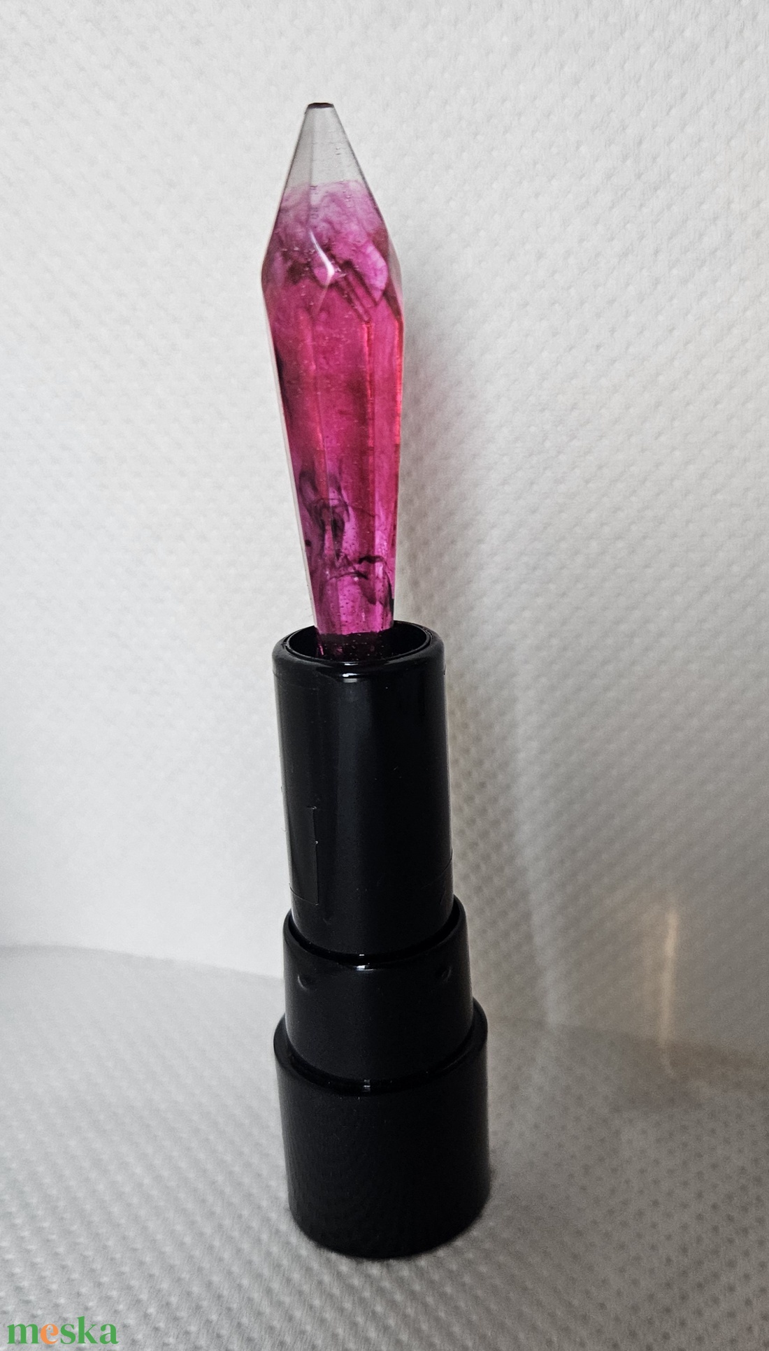 epoxy rúzs gyűrűtartó - ékszer - ékszertartó - ékszertartó állvány - Meska.hu