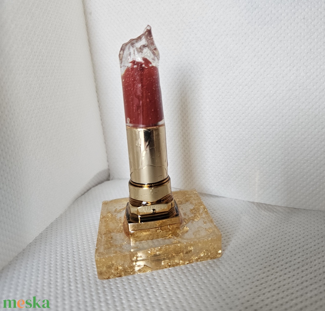 epoxy rúzs gyűrűtartó - ékszer - ékszertartó - ékszertartó állvány - Meska.hu