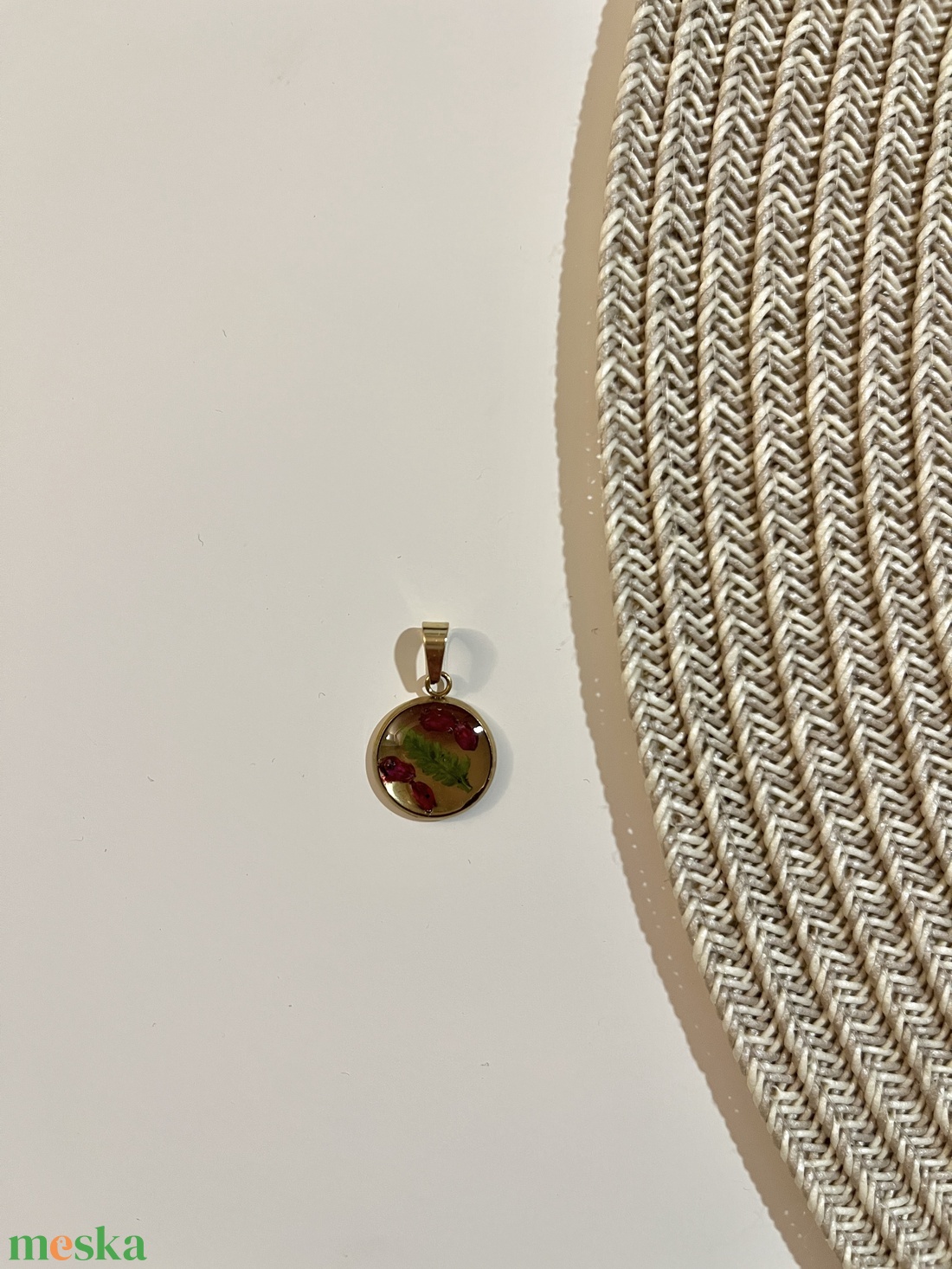 Mini karácsonyi medál - ékszer - nyaklánc - medál - Meska.hu