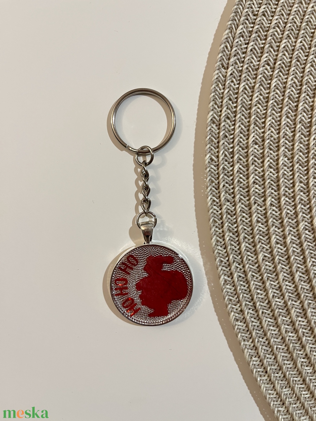 Mikulás kulcstartó virágokkal - táska & tok - kulcstartó & táskadísz - kulcstartó - Meska.hu