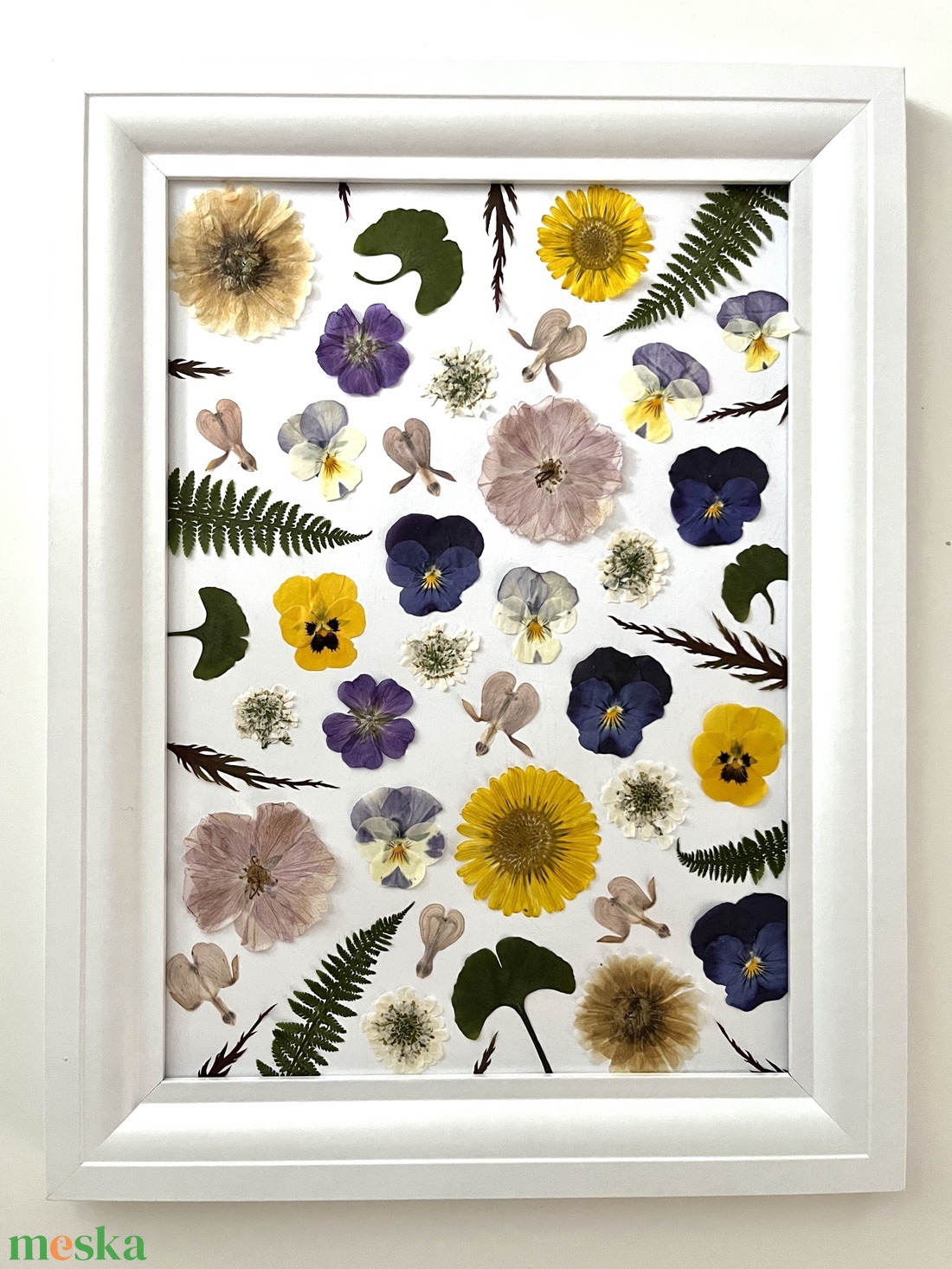 Préselt virágos kép névvel, fényképpel vagy szöveggel anyák napjára - otthon & életmód - dekoráció - kép & falikép - 3d képek - Meska.hu