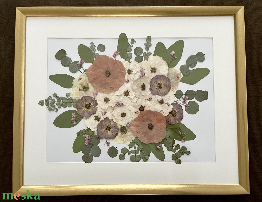 Préselt kép esküvői/menyasszonyi csokorból - esküvő - menyasszonyi- és dobócsokor - Meska.hu