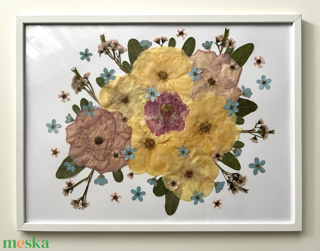 Préselt kép esküvői/menyasszonyi csokorból - esküvő - menyasszonyi- és dobócsokor - Meska.hu