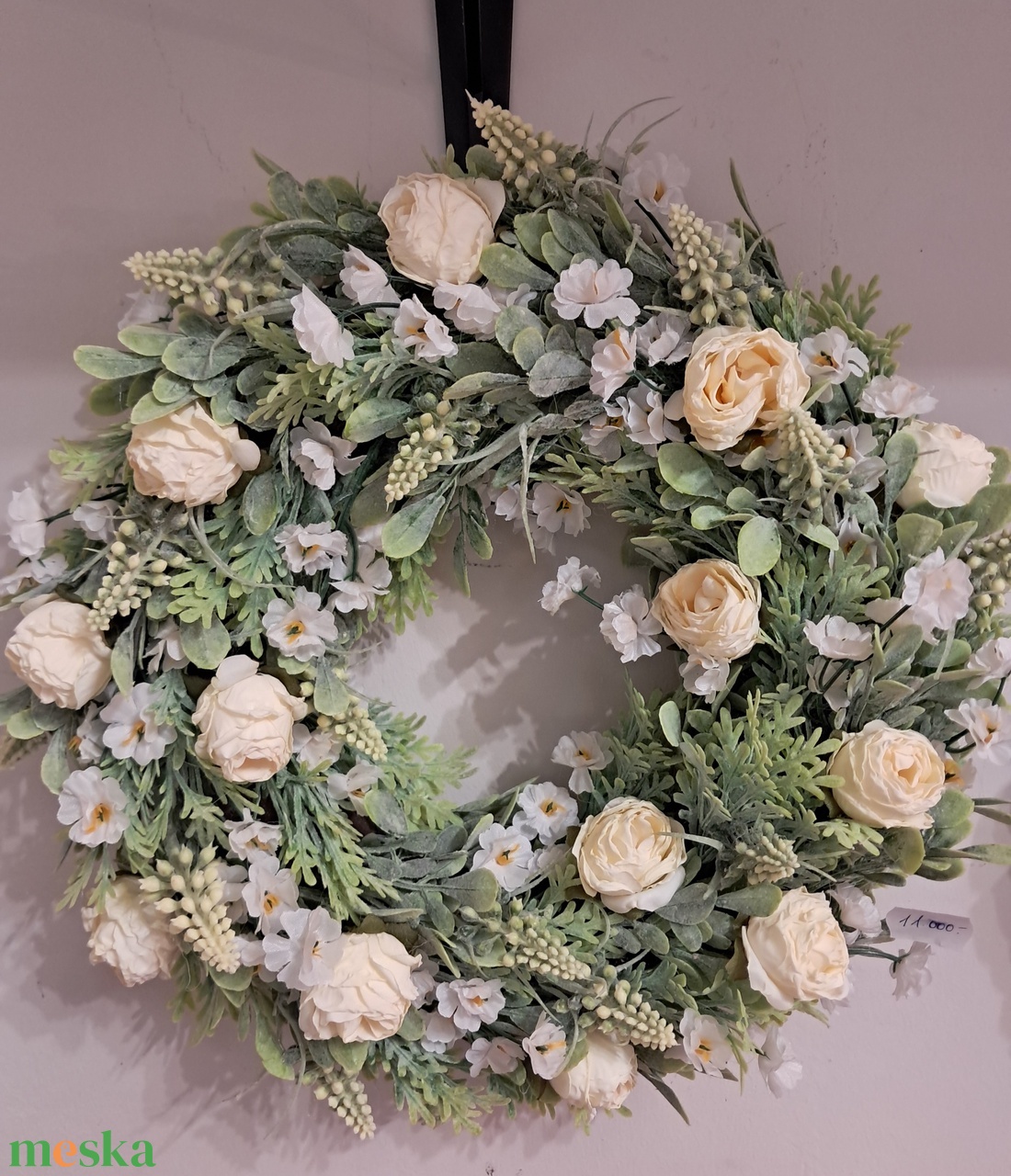 Tavaszi kopogtató - otthon & életmód - dekoráció - ajtó- és ablak dekoráció - ajtódísz & kopogtató - Meska.hu