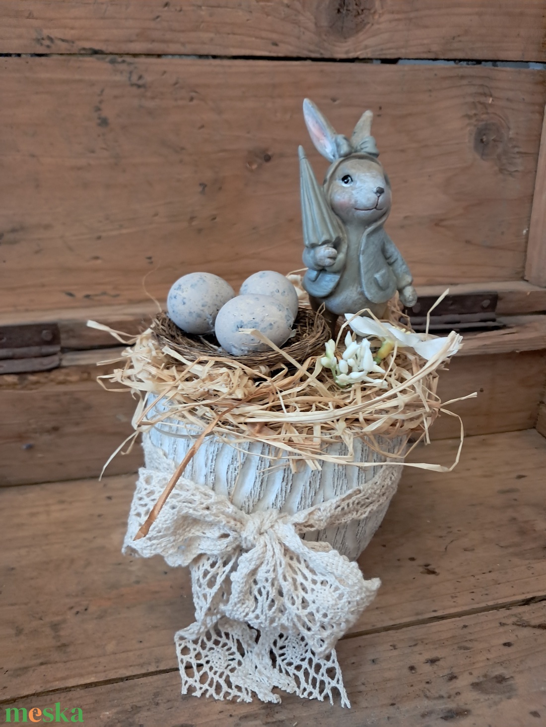 Húsvéti asztaldísz - otthon & életmód - dekoráció - asztal és polc dekoráció - asztaldísz - Meska.hu