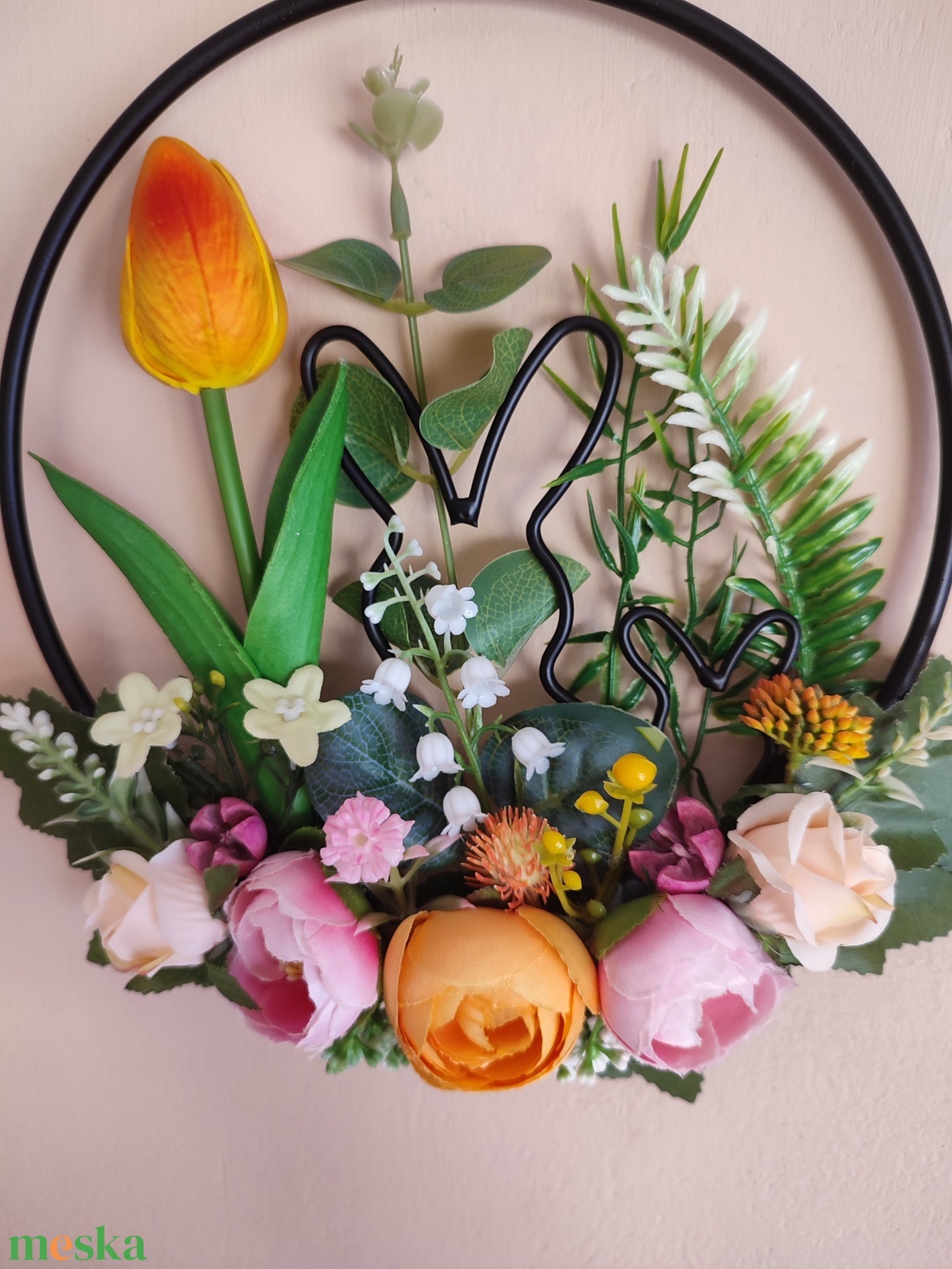 Ajtódísz - tulipános ,nyuszis - otthon & életmód - dekoráció - ajtó- és ablak dekoráció - ajtódísz & kopogtató - Meska.hu Ajtódísz - tulipános ,nyuszis - otthon & életmód - dekoráció - ajtó- és ablak dekoráció - ajtódísz & kopogtató - Meska.hu