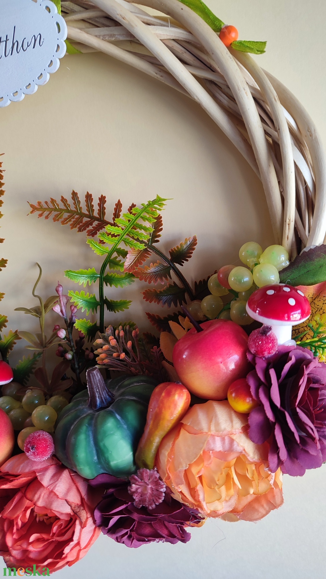 Őszi kopogtató szőlős, tökös - otthon & életmód - dekoráció - ajtó- és ablak dekoráció - ajtódísz & kopogtató - Meska.hu Őszi kopogtató szőlős, tökös - otthon & életmód - dekoráció - ajtó- és ablak dekoráció - ajtódísz & kopogtató - Meska.hu