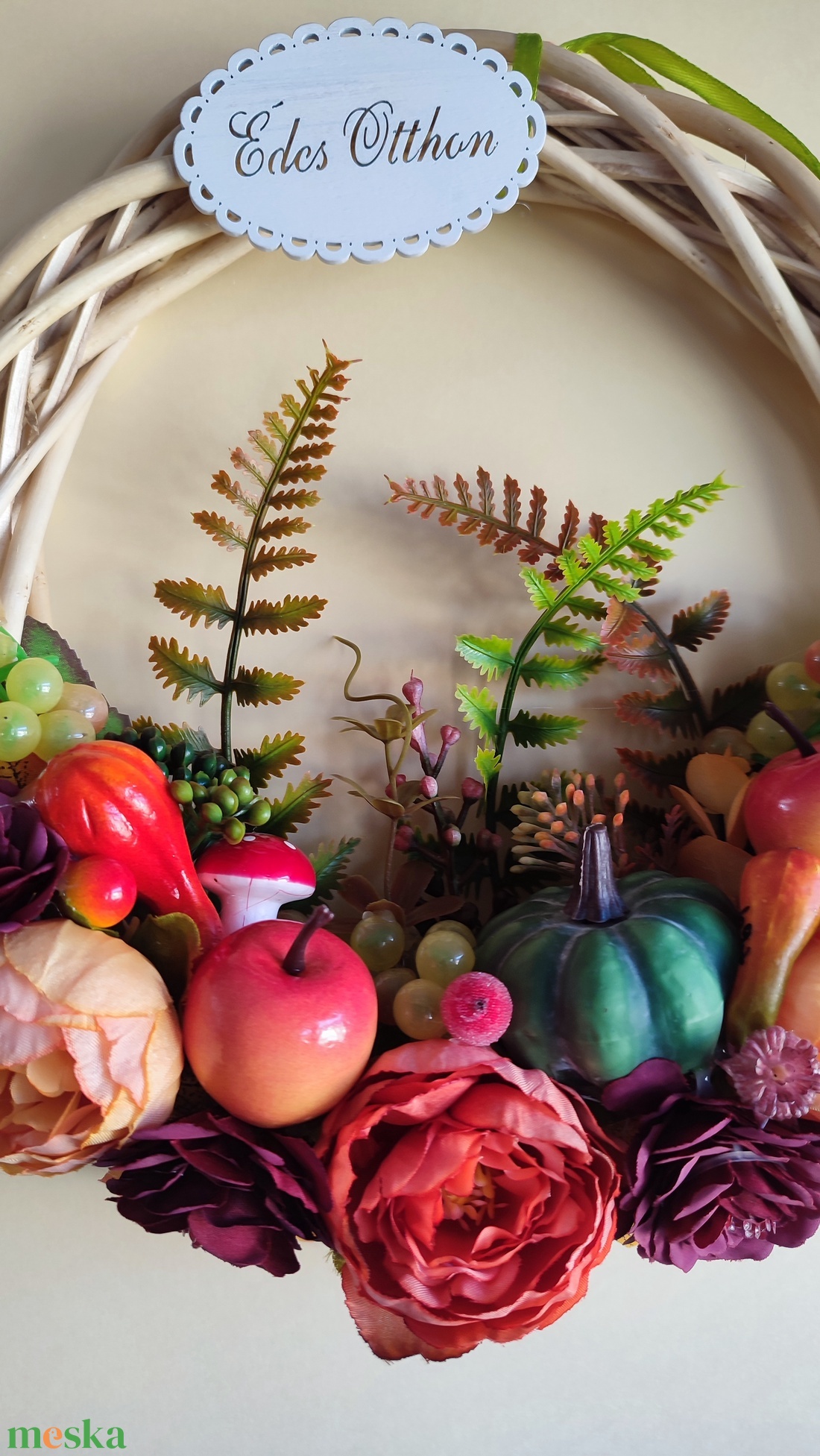 Őszi kopogtató szőlős, tökös - otthon & életmód - dekoráció - ajtó- és ablak dekoráció - ajtódísz & kopogtató - Meska.hu Őszi kopogtató szőlős, tökös - otthon & életmód - dekoráció - ajtó- és ablak dekoráció - ajtódísz & kopogtató - Meska.hu