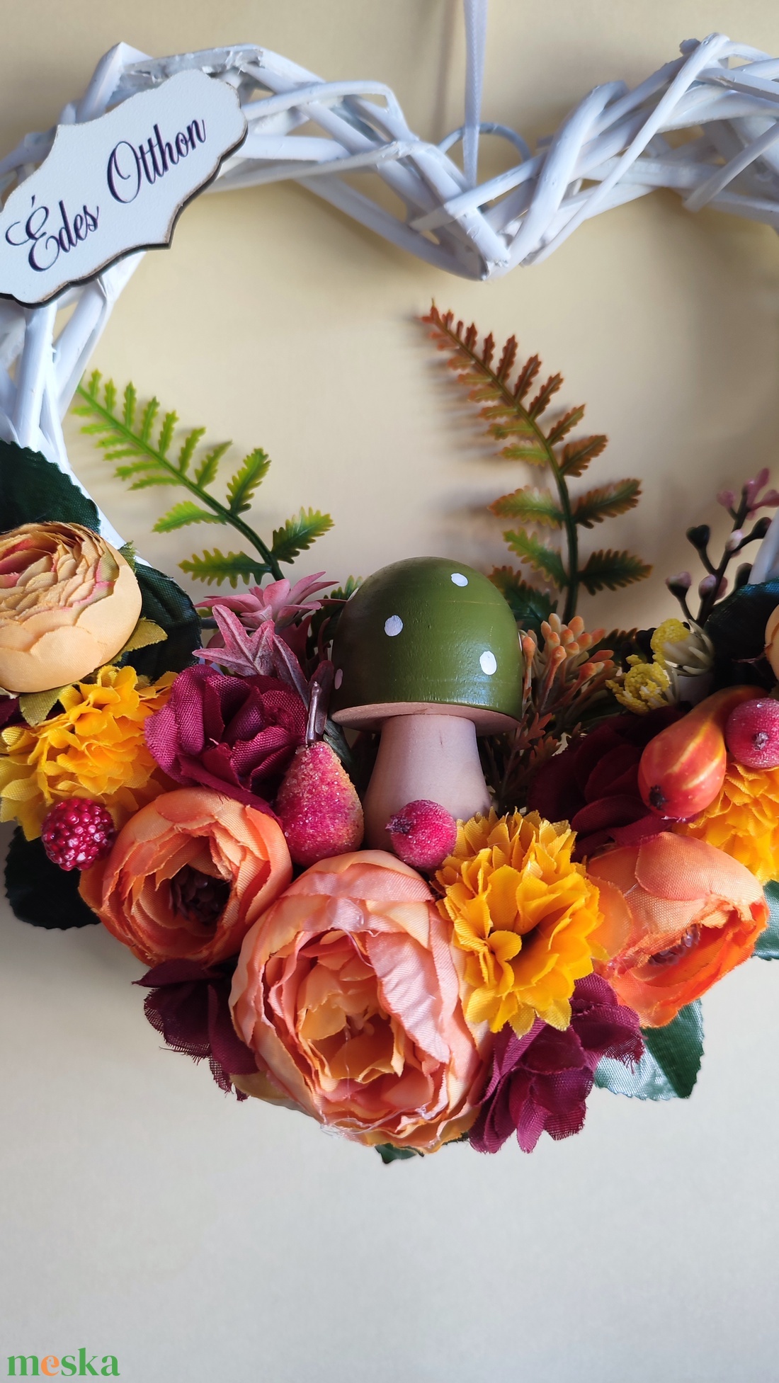 Őszi kopogtató gombás, tökös - otthon & életmód - dekoráció - ajtó- és ablak dekoráció - ajtódísz & kopogtató - Meska.hu Őszi kopogtató gombás, tökös - otthon & életmód - dekoráció - ajtó- és ablak dekoráció - ajtódísz & kopogtató - Meska.hu