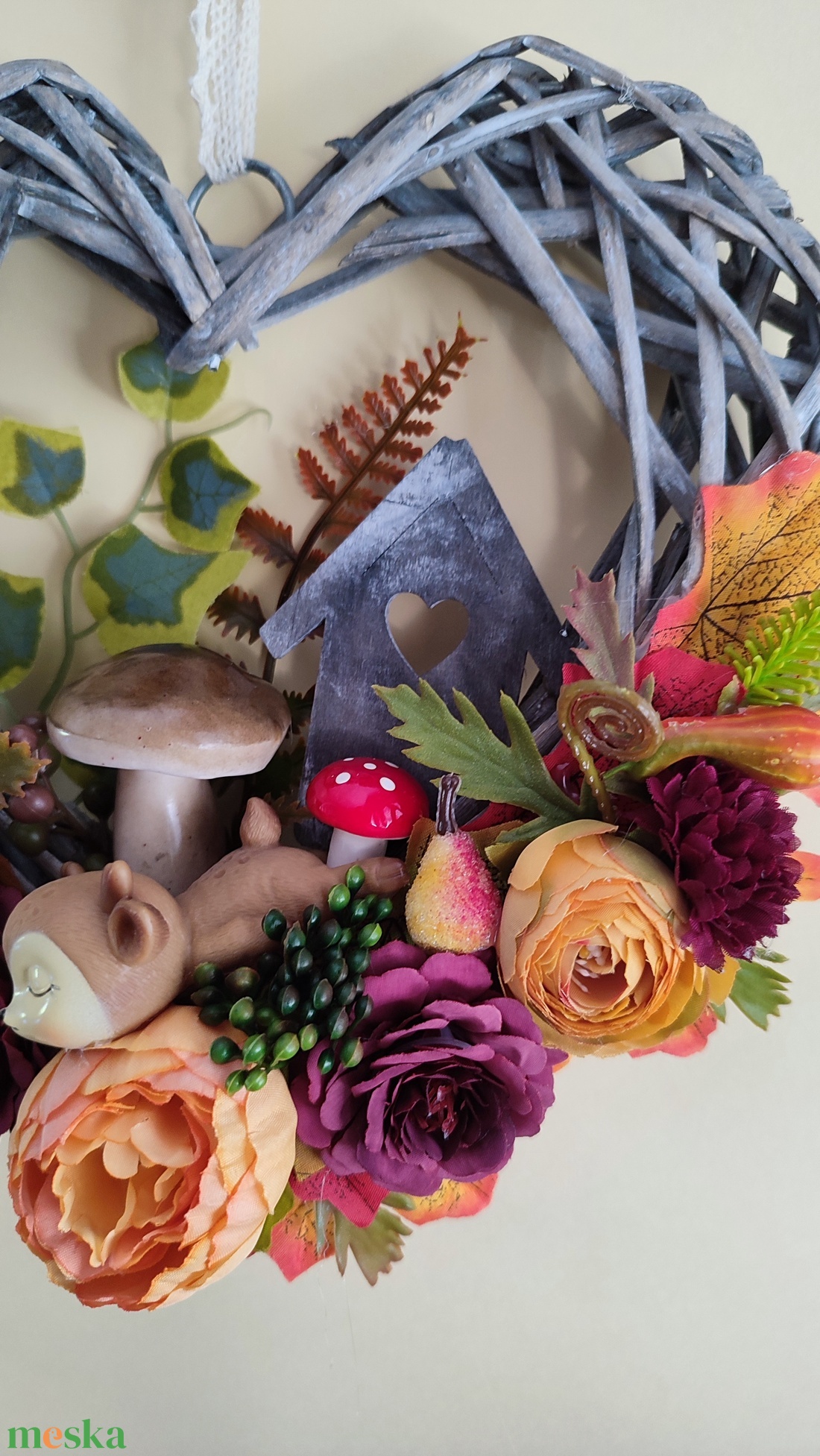 Őszi kopogtató gombás, őzikés - otthon & életmód - dekoráció - ajtó- és ablak dekoráció - ajtódísz & kopogtató - Meska.hu Őszi kopogtató gombás, őzikés - otthon & életmód - dekoráció - ajtó- és ablak dekoráció - ajtódísz & kopogtató - Meska.hu