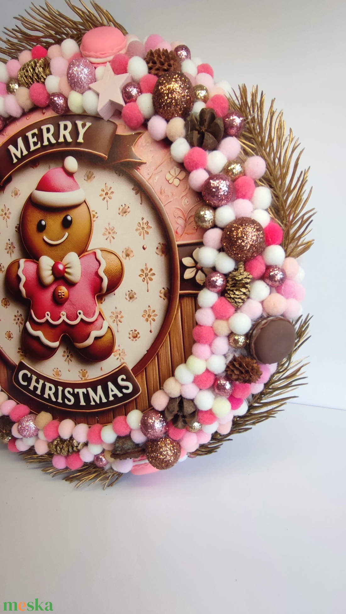 Adventi mézis macaronos kopogtató  - otthon & életmód - dekoráció - ajtó- és ablak dekoráció - ajtódísz & kopogtató - Meska.hu Adventi mézis macaronos kopogtató  - otthon & életmód - dekoráció - ajtó- és ablak dekoráció - ajtódísz & kopogtató - Meska.hu