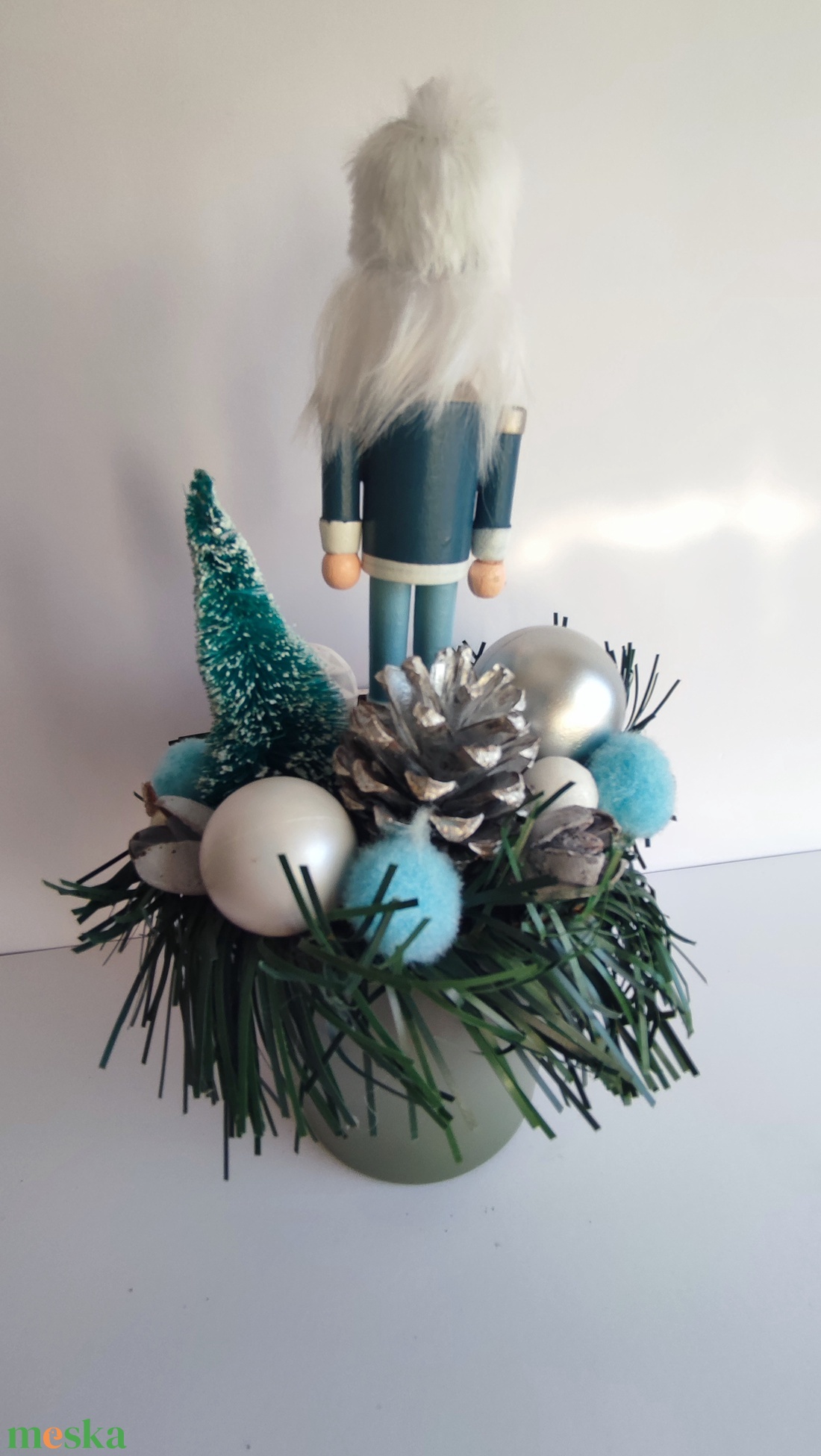 Karácsonyi dekoráció kék katonás  - otthon & életmód - dekoráció - asztal és polc dekoráció - asztaldísz - Meska.hu