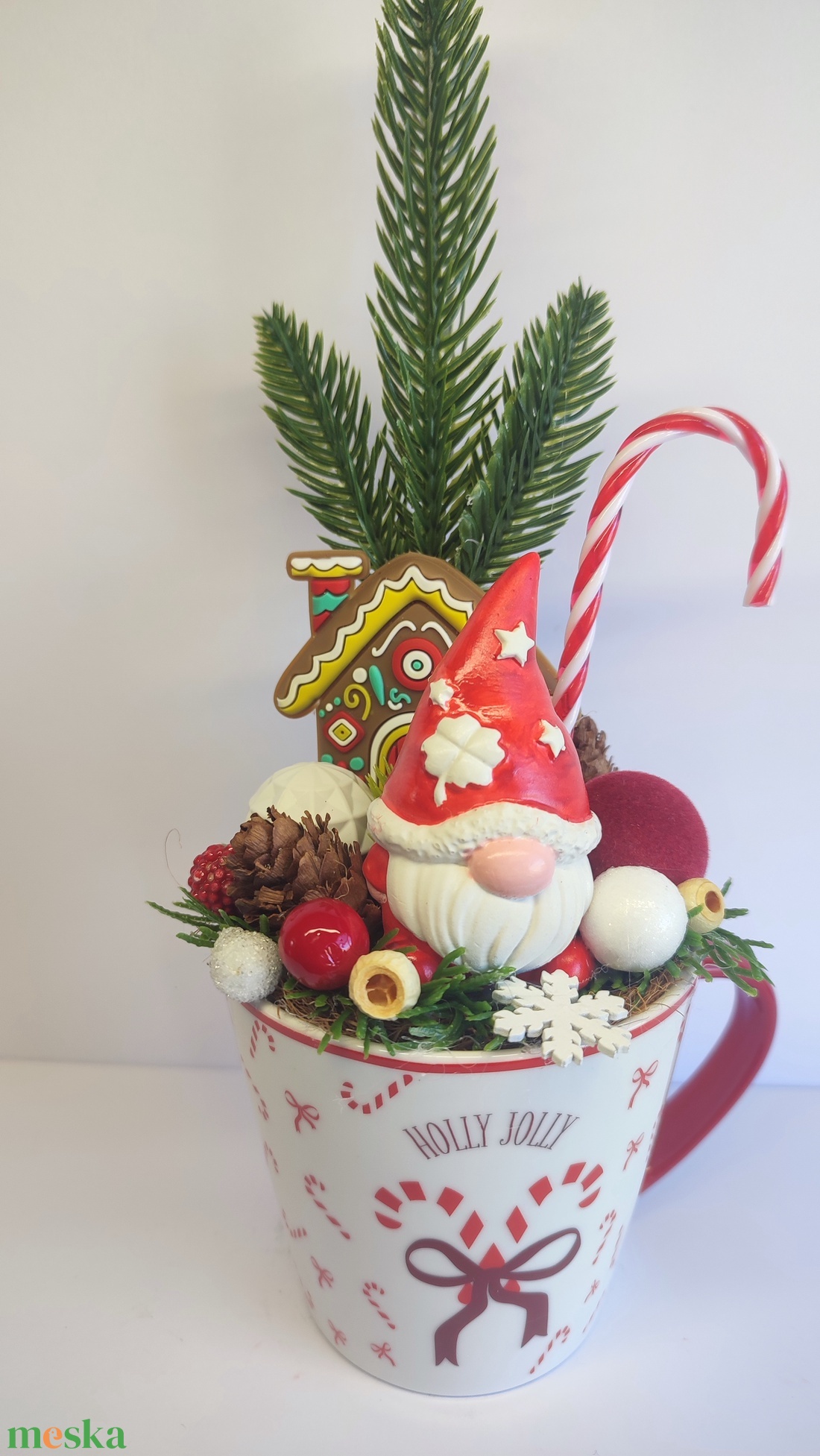 Bögrés karácsonyi dekoráció,manós - otthon & életmód - dekoráció - asztal és polc dekoráció - asztaldísz - Meska.hu Bögrés karácsonyi dekoráció,manós - otthon & életmód - dekoráció - asztal és polc dekoráció - asztaldísz - Meska.hu