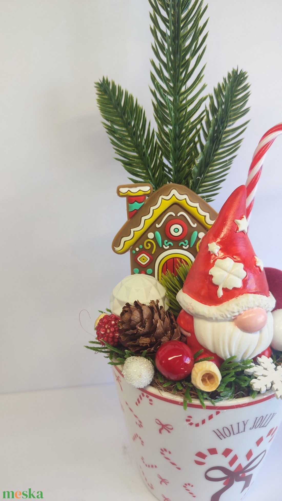 Bögrés karácsonyi dekoráció,manós - otthon & életmód - dekoráció - asztal és polc dekoráció - asztaldísz - Meska.hu Bögrés karácsonyi dekoráció,manós - otthon & életmód - dekoráció - asztal és polc dekoráció - asztaldísz - Meska.hu